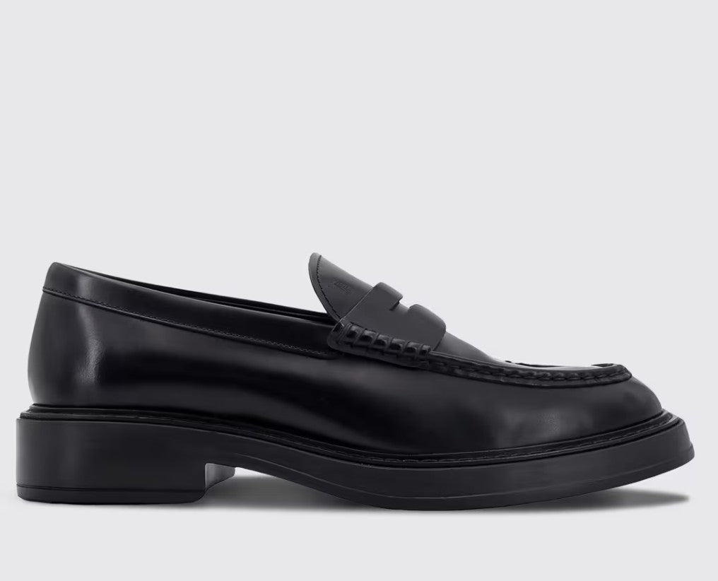 Mocassino Extralight 61k Black Calf Leather Shoe