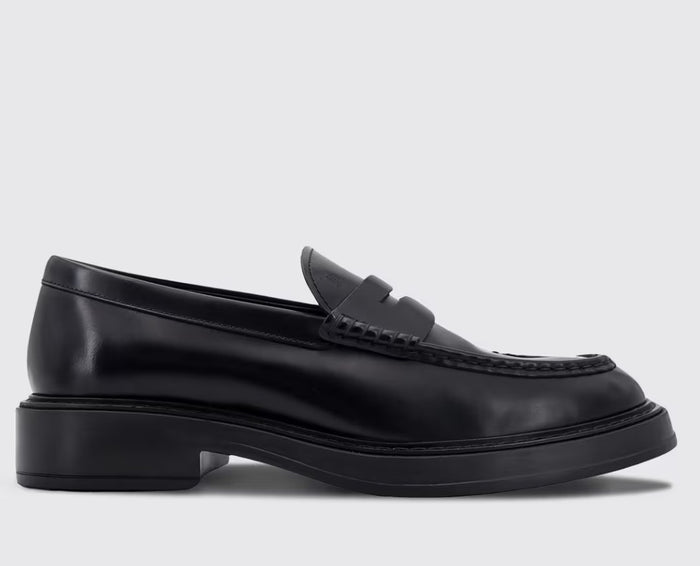 Mocassino Extralight 61k Black Calf Leather Shoe