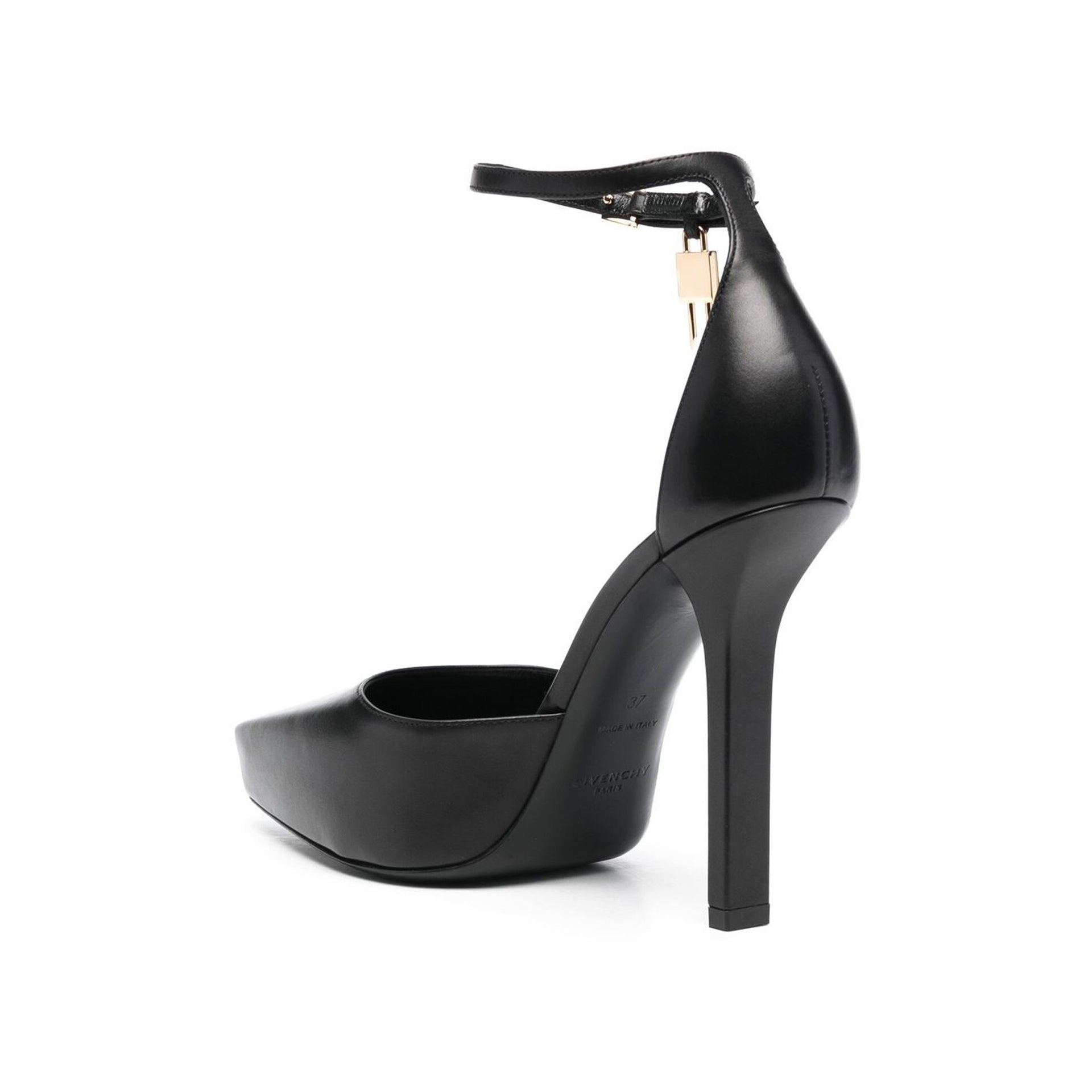 G-Lock Pumps Black Calf Leather
