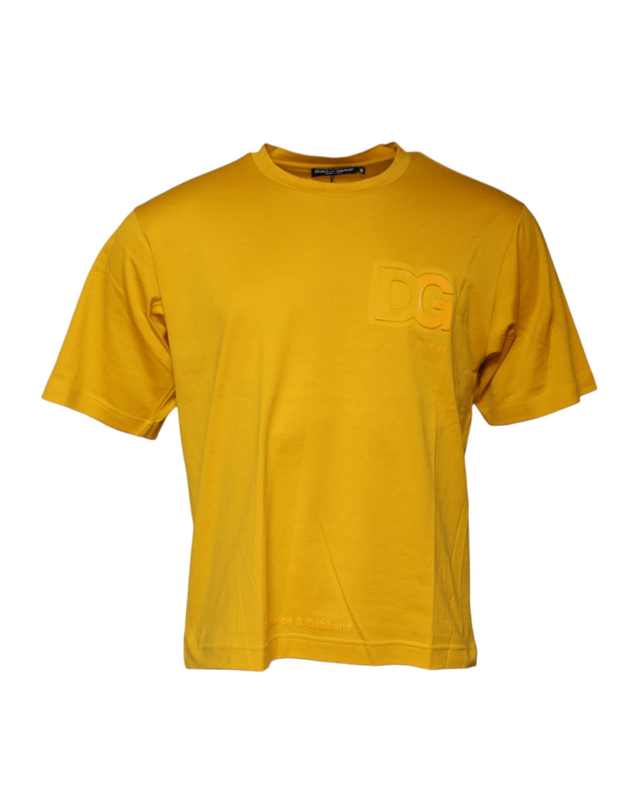 Dolce & Gabbana 100% Cotton t-shirt in yellow