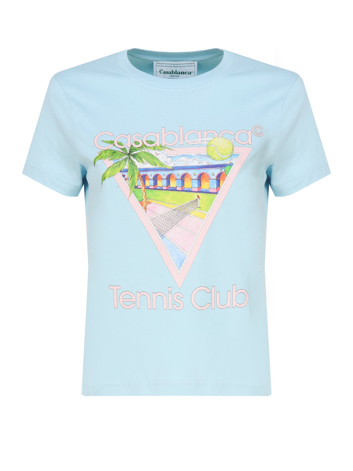 Casablanca T-Shirts And Polos Blue Cotton