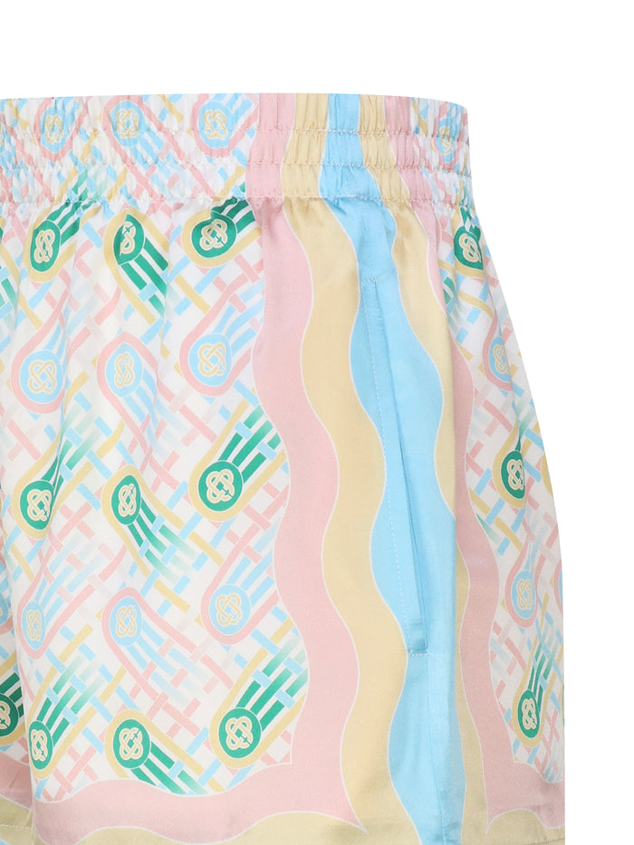 Casablanca Shorts Multicolour Silk