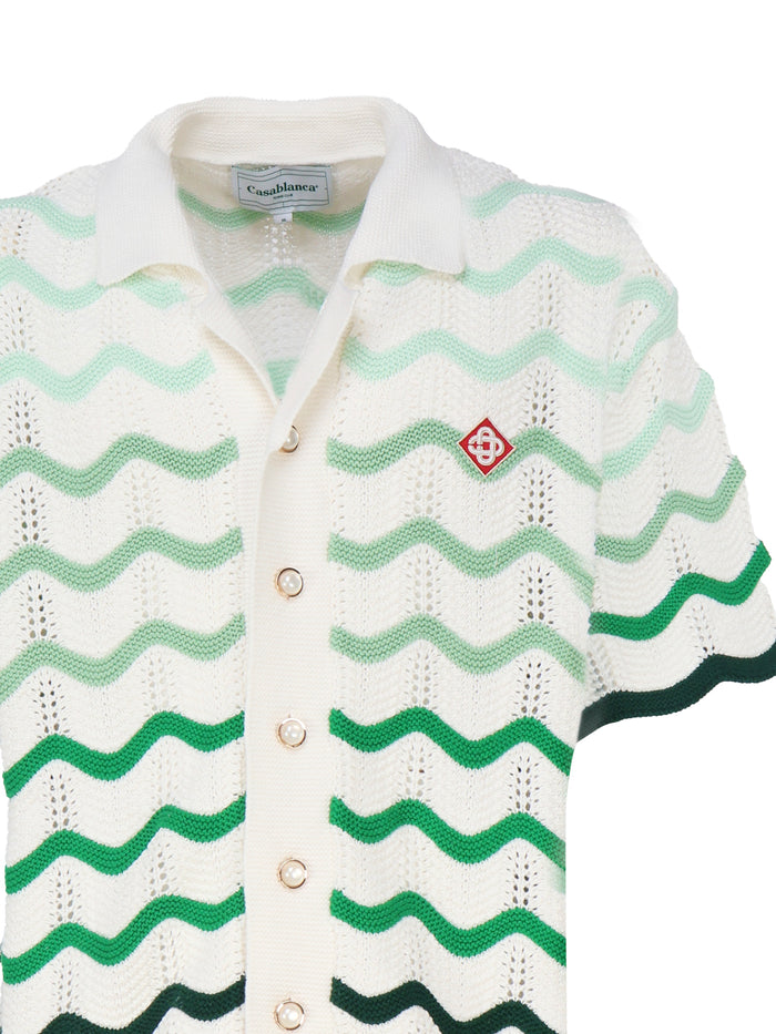 Casablanca Shirts Green Cotton