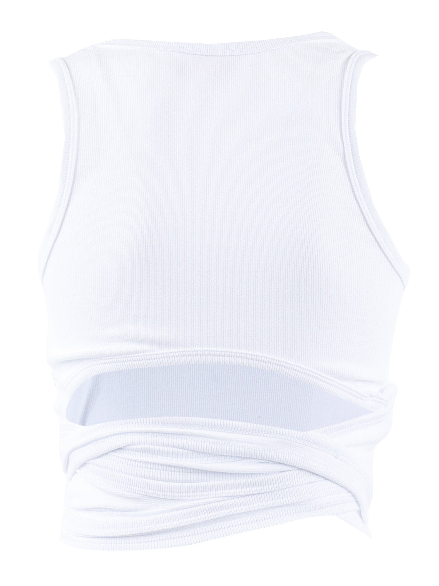 Jersey Tops White Cotton Elastane Top