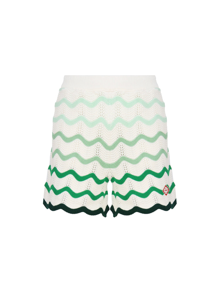 Casablanca Shorts Green Cotton