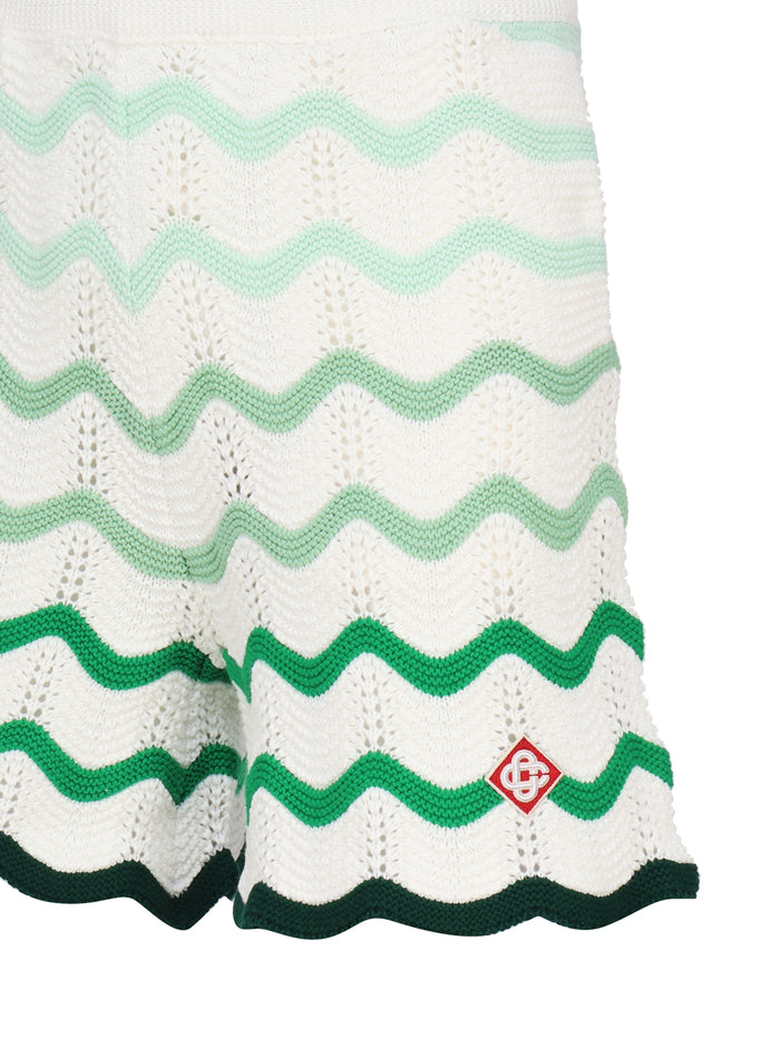 Casablanca Shorts Green Cotton