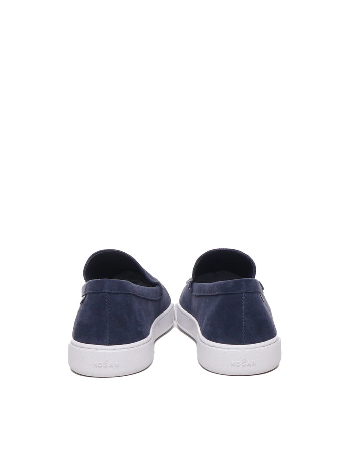 Hogan Flat Shoes Blue Pa Ea
