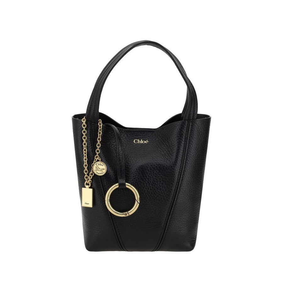 Chloé 100% Calf Leather Bos Taurus shoulder bag in black