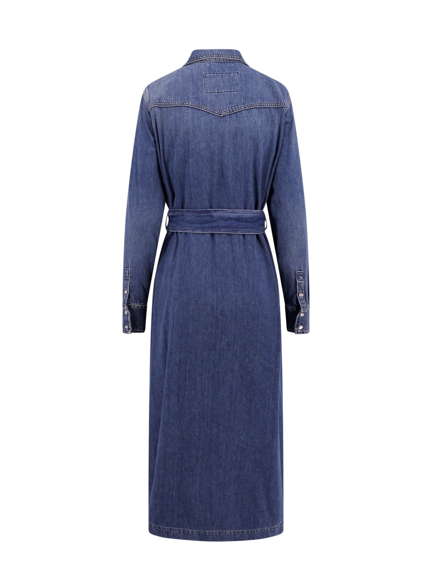 Golden Goose Dresses Blue Cotone