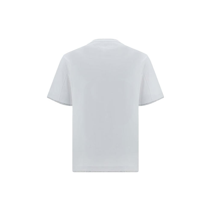 Brunello Cucinelli 100% Cotton t-shirt in white — view 2