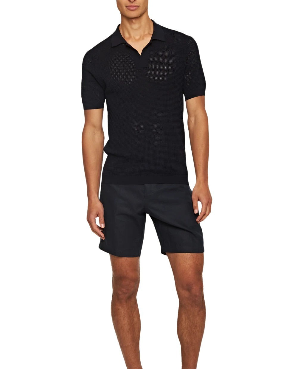 Roddy Blue Viscose Polyester Polo