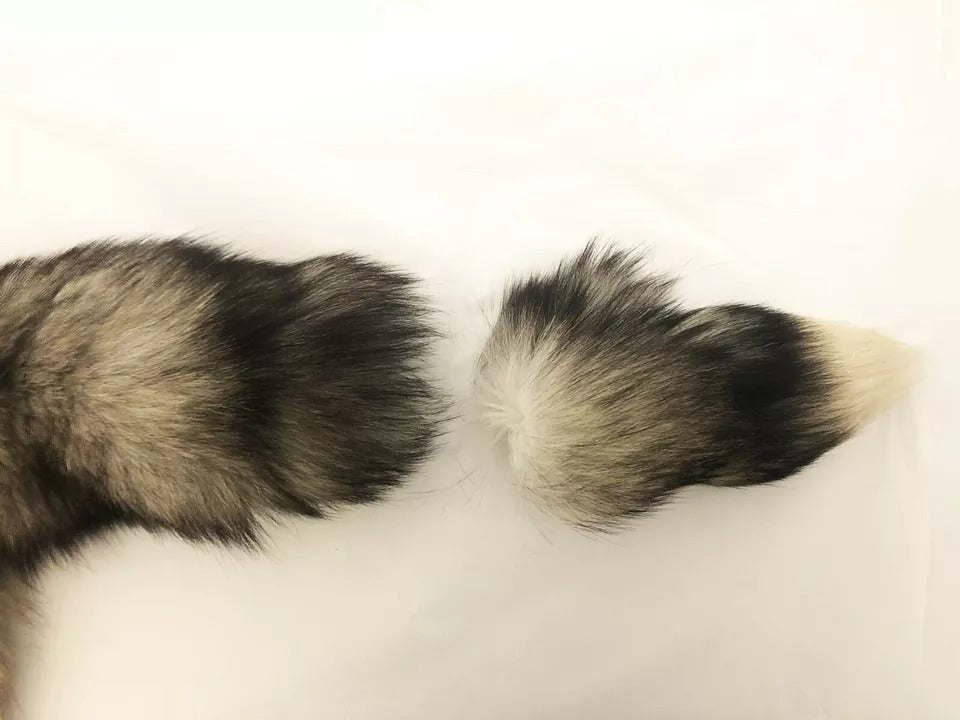 Dolce & Gabbana 100% Fox Fur (volpe frost) shawl in brown — view 5