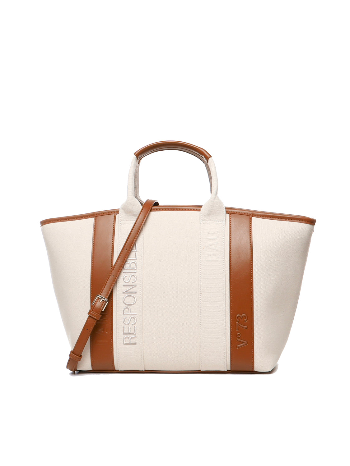 V° 73 Bags Beige Cotton Polyurethane