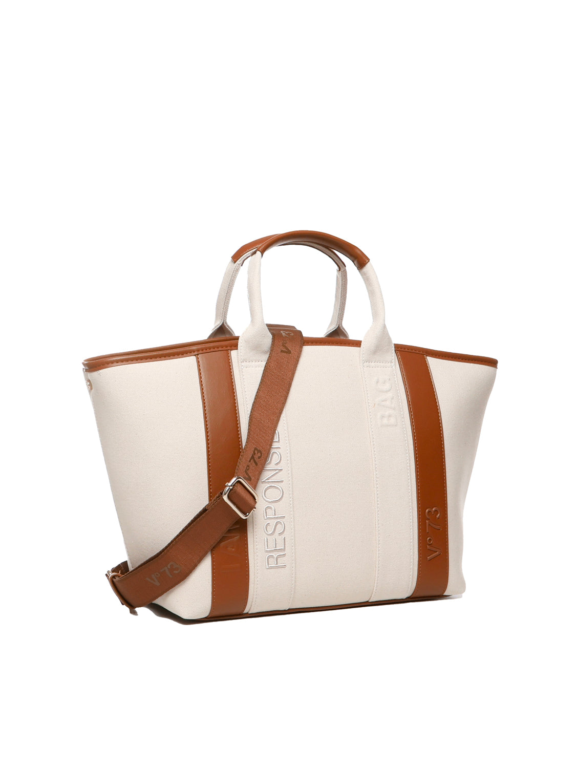 V° 73 Bags Beige Cotton Polyurethane