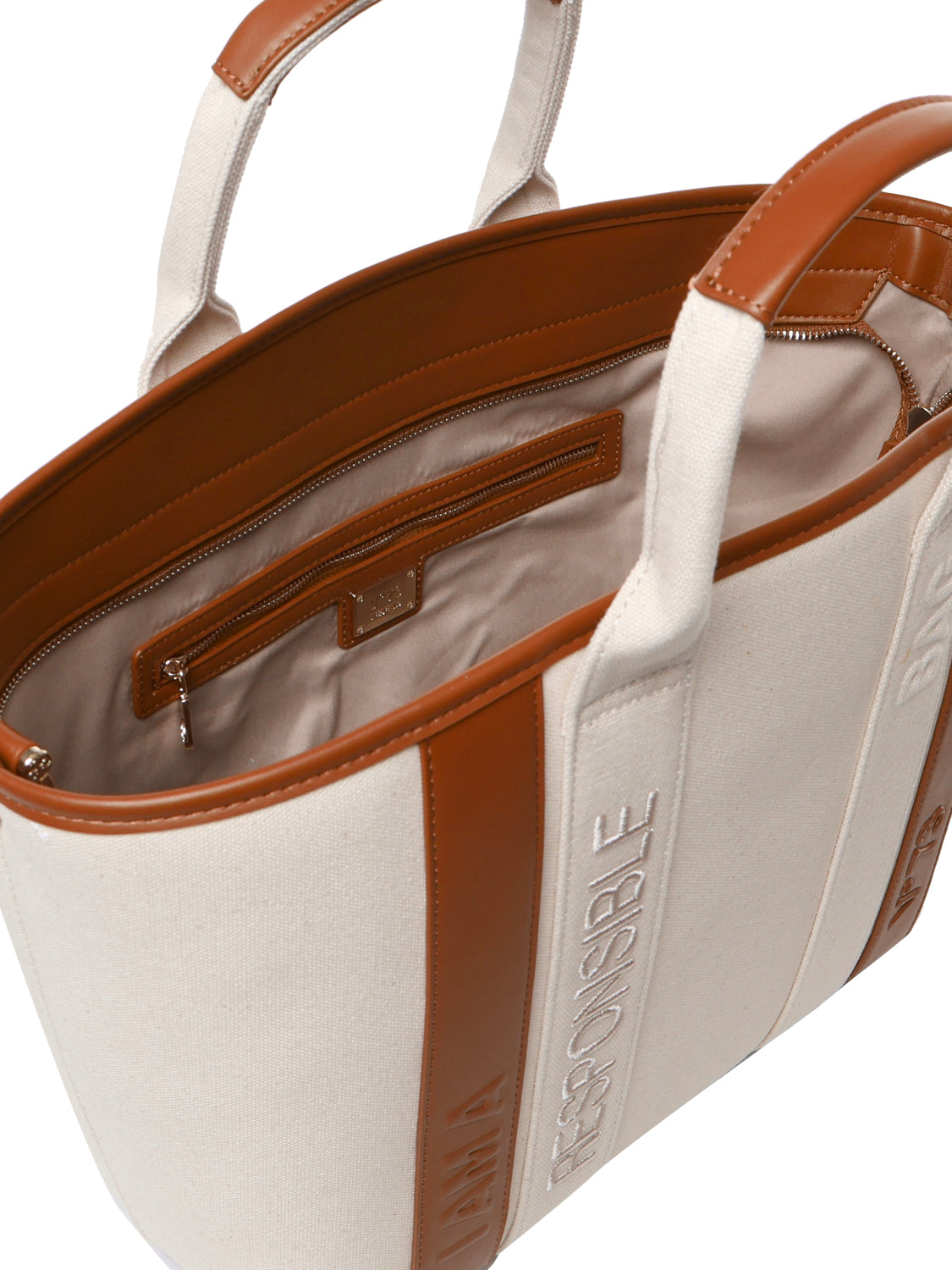 V° 73 Bags Beige Cotton Polyurethane