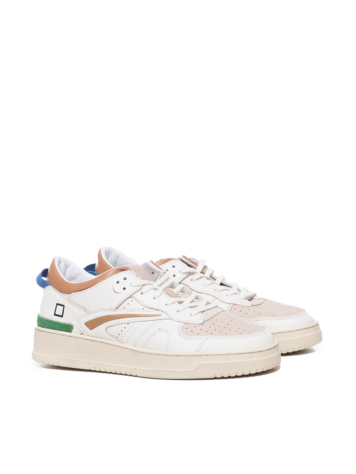 D.a.t.e. Sneakers White-beige Leather