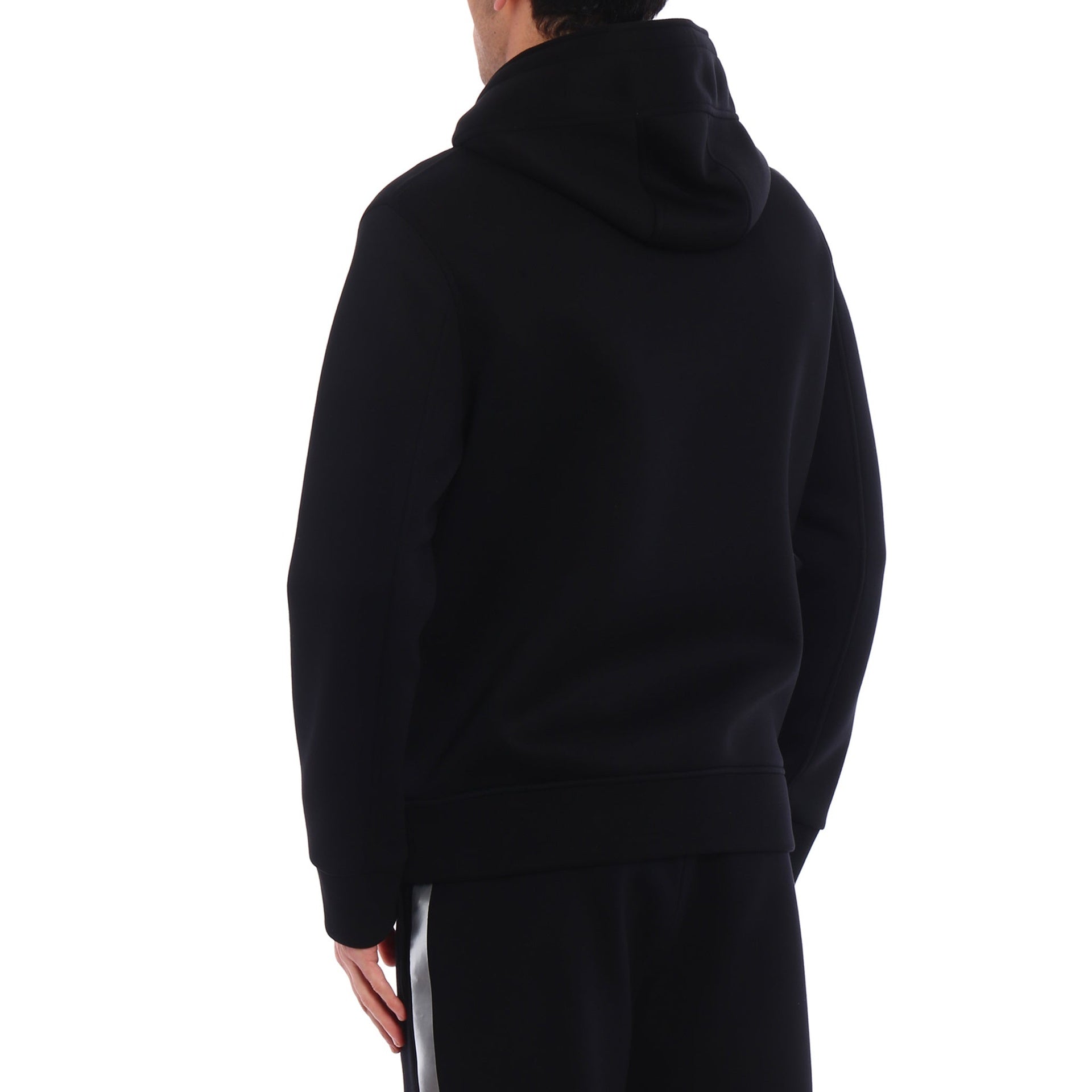 Neil Barrett Logo Hooded Sweatshirt Black Cotton