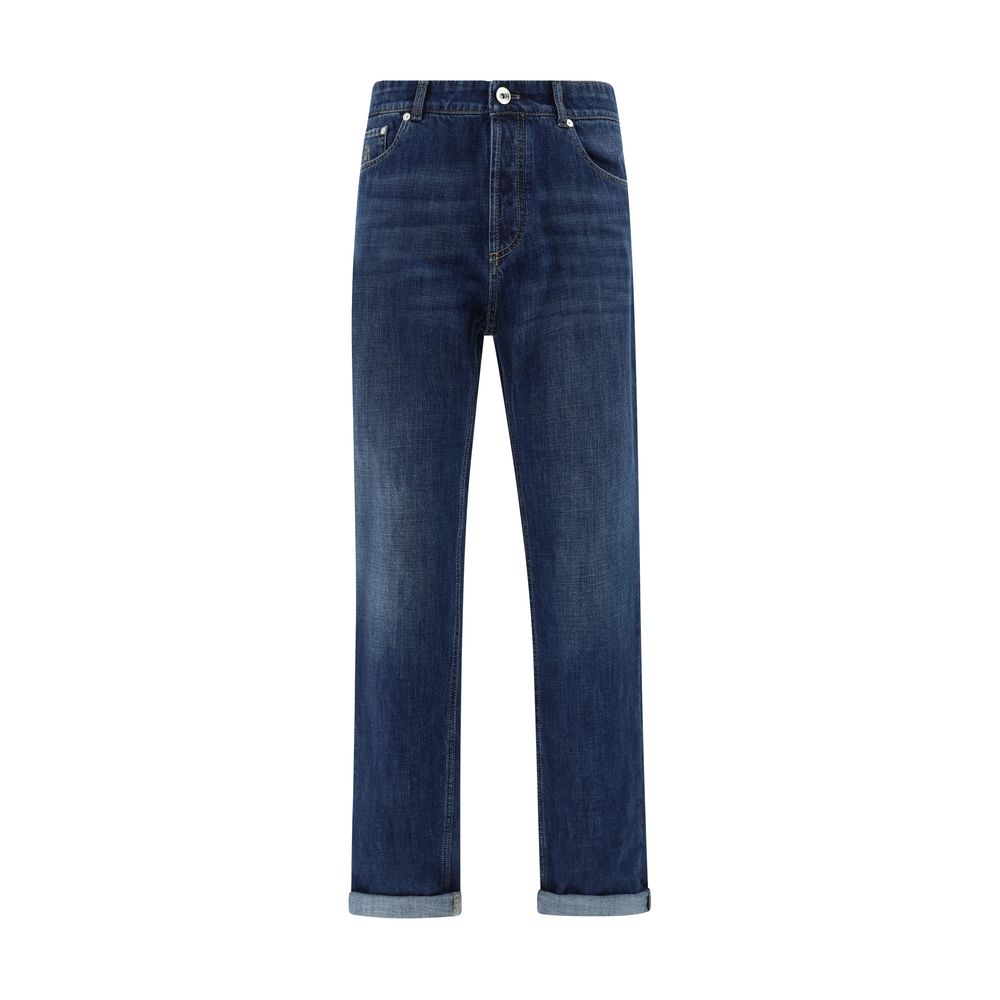 Brunello Cucinelli 100% Cotton jeans in blue
