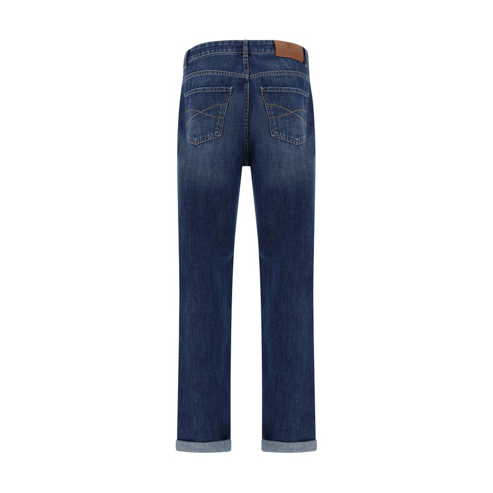 Brunello Cucinelli 100% Cotton jeans in blue — view 2