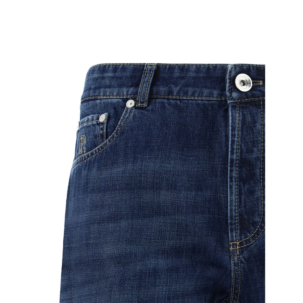 Brunello Cucinelli 100% Cotton jeans in blue — view 3