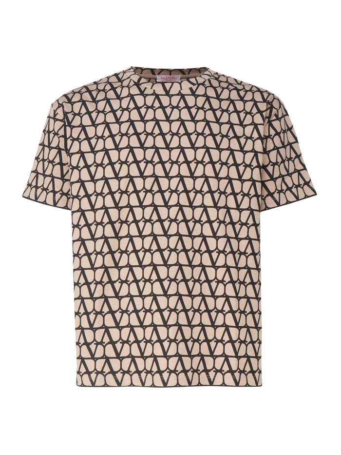 Valentino Garavani T-Shirts And Polos Beige Cotton