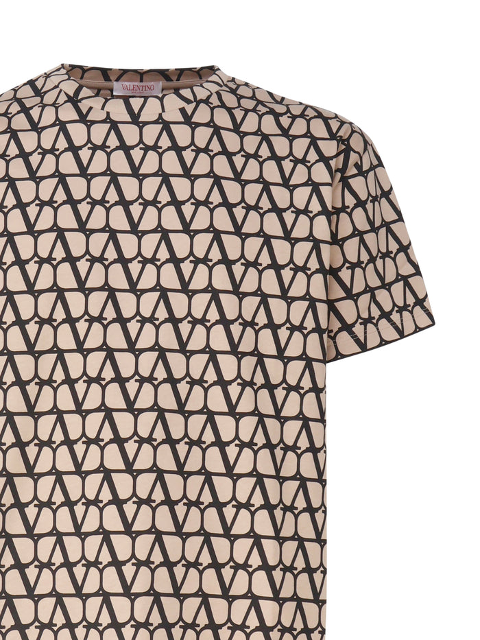 Valentino Garavani T-Shirts And Polos Beige Cotton