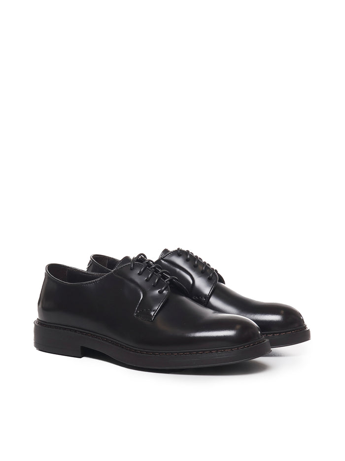 Doucals Flat Shoes Brown Calfskin