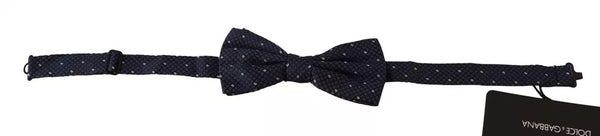 Dolce & Gabbana 100% Silk bow tie in navy