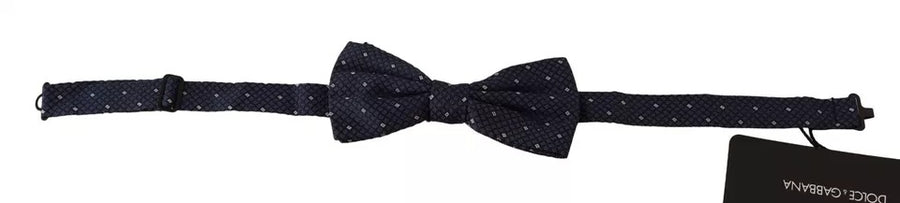 Dolce & Gabbana 100% Silk bow tie in navy