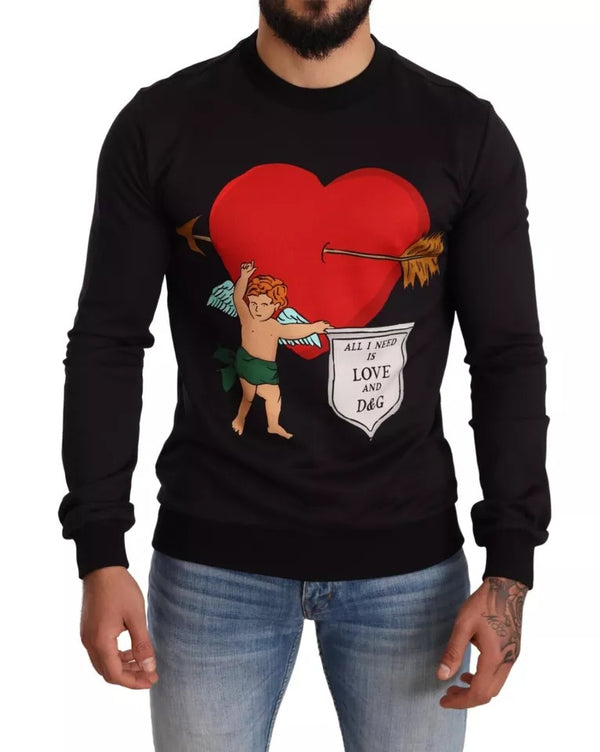 Dolce & Gabbana 100% Cotton sweatshirt in black