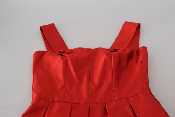 Dolce & Gabbana 100% Silk dress in red