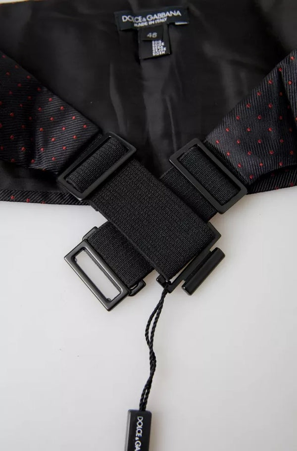 Dolce & Gabbana 100% Silk belt in black
