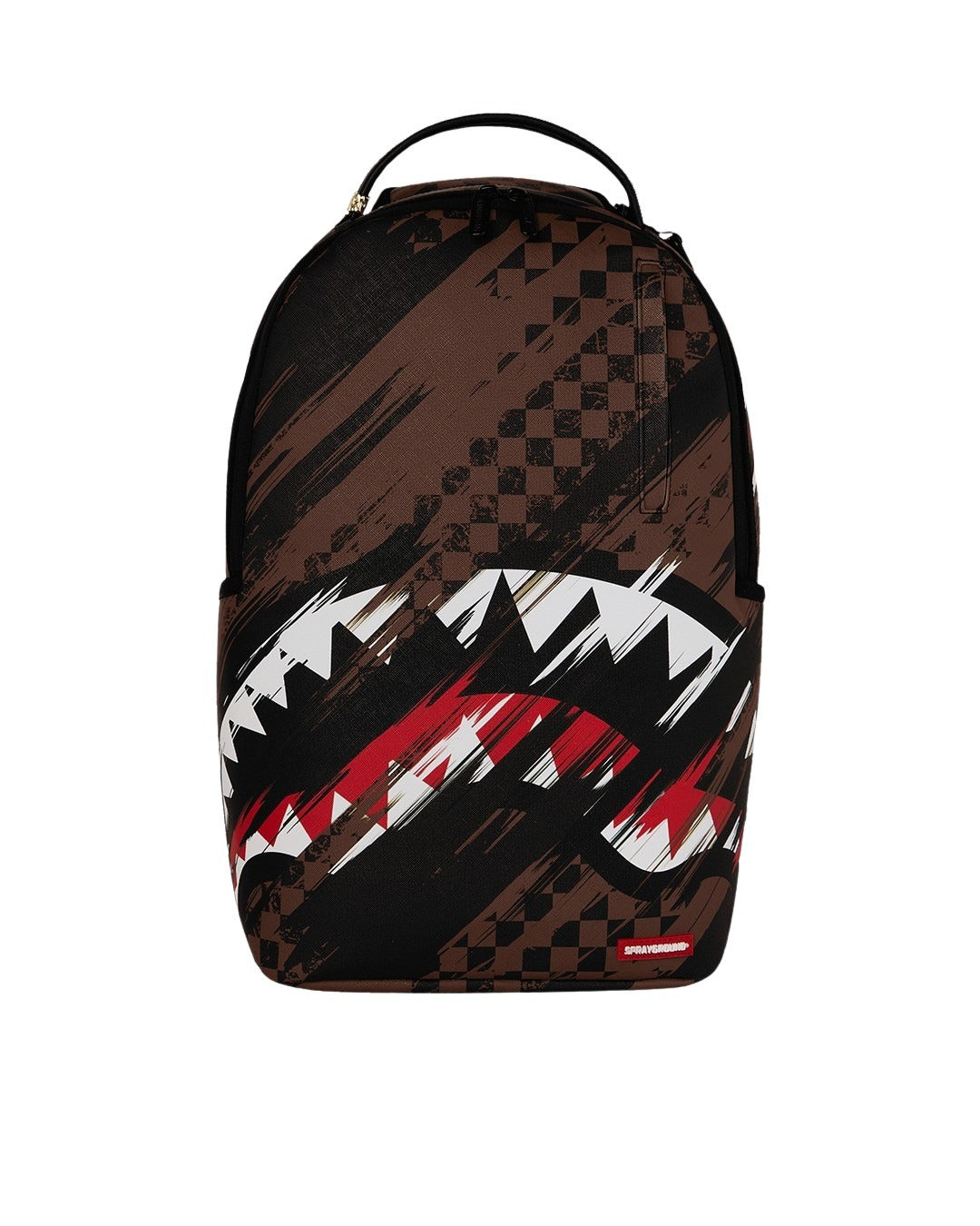 Smeared Grunge Backpack Black Polyester Bag