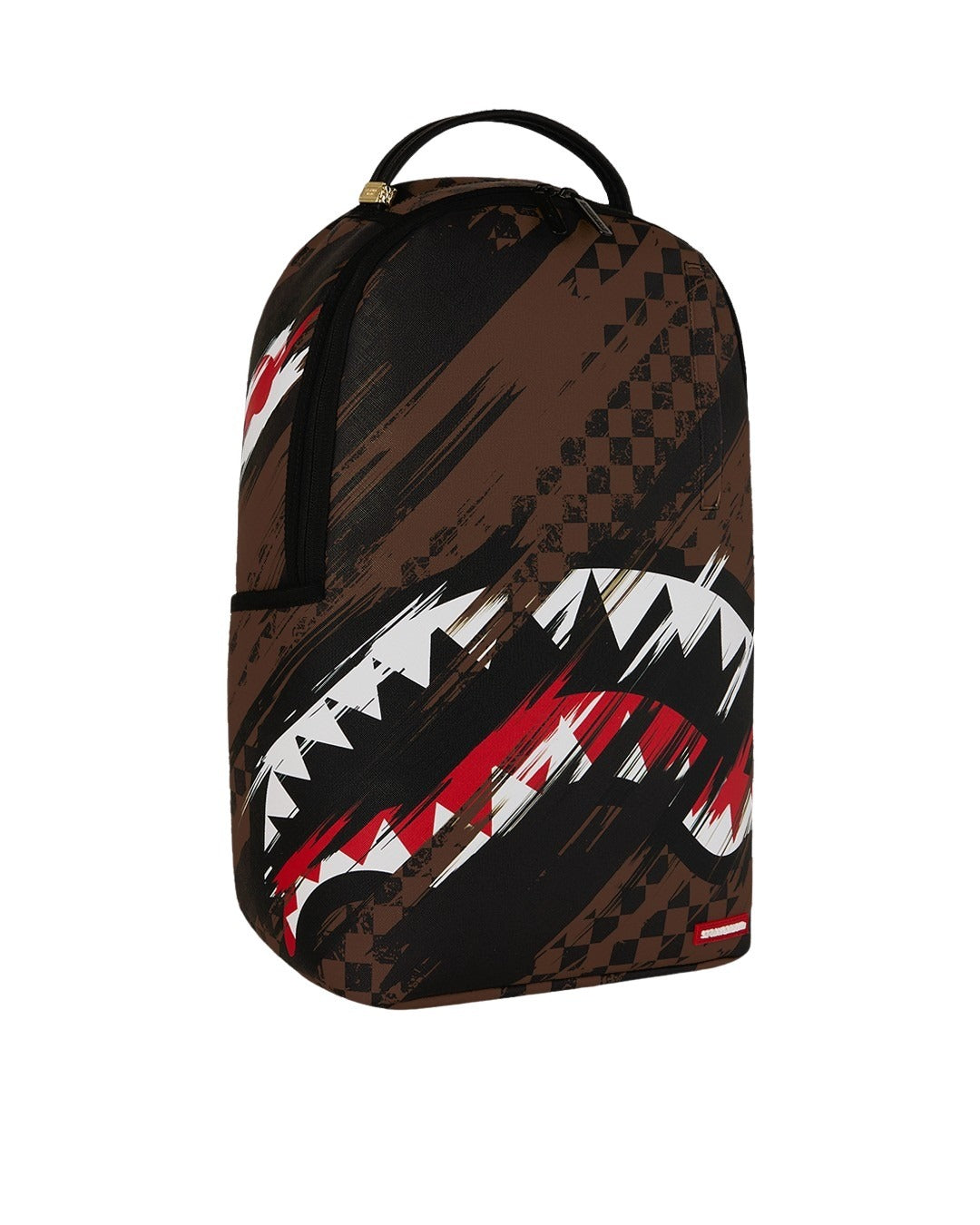 Smeared Grunge Backpack Black Polyester Bag