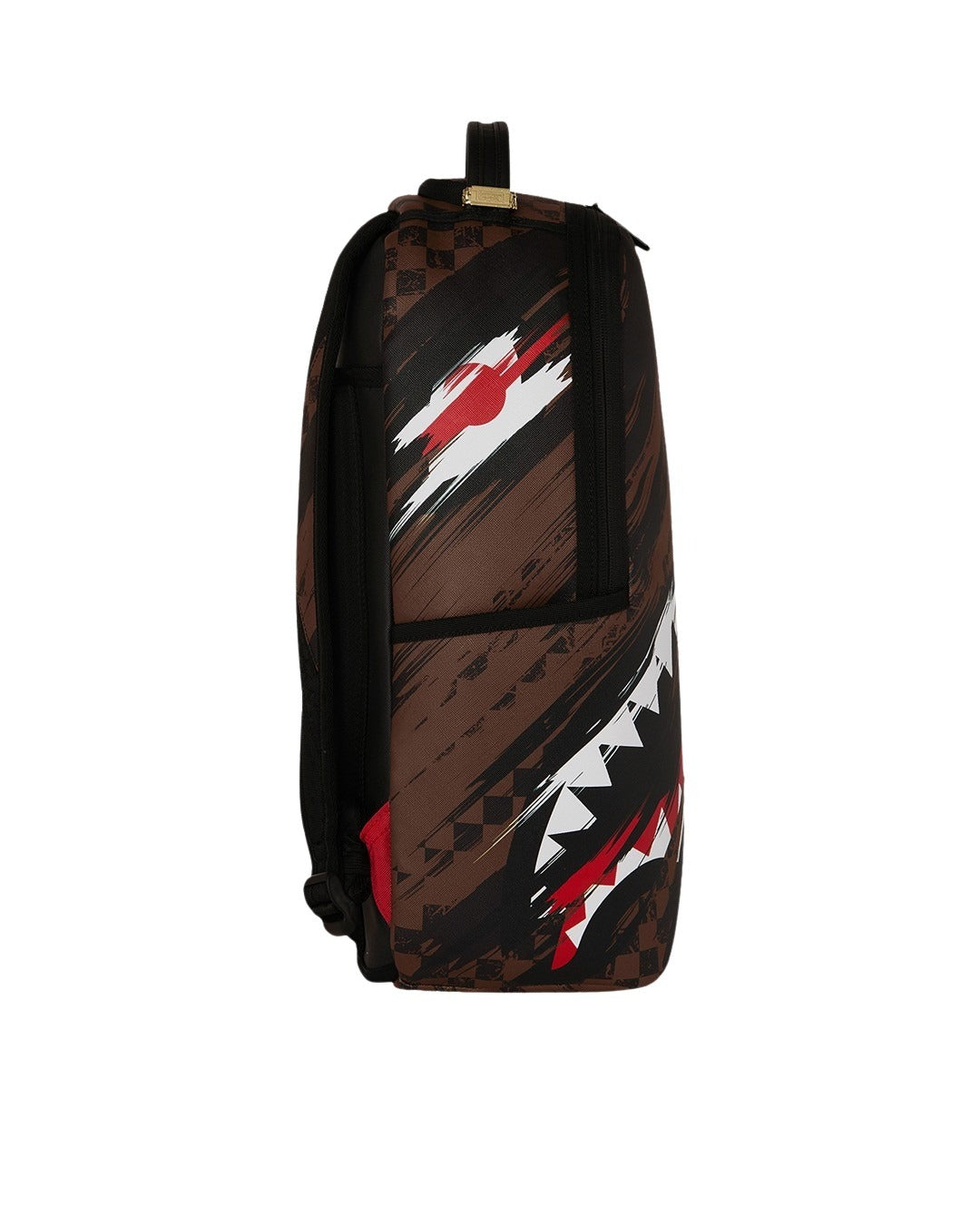Smeared Grunge Backpack Black Polyester Bag