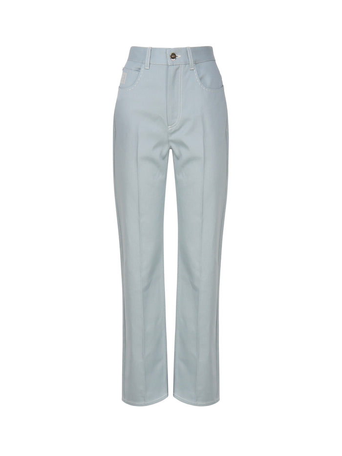 Fendi Rtw Pale Blue Cotton