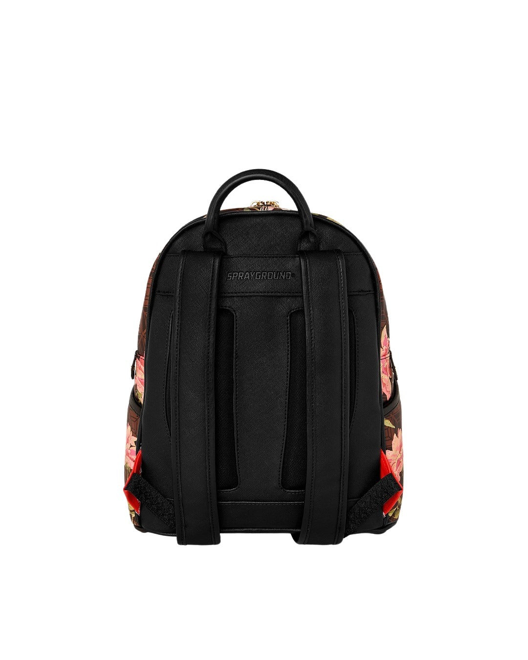 Ai Henny Floral Savage Backpack Brown Polyvinyl Chloride Bag