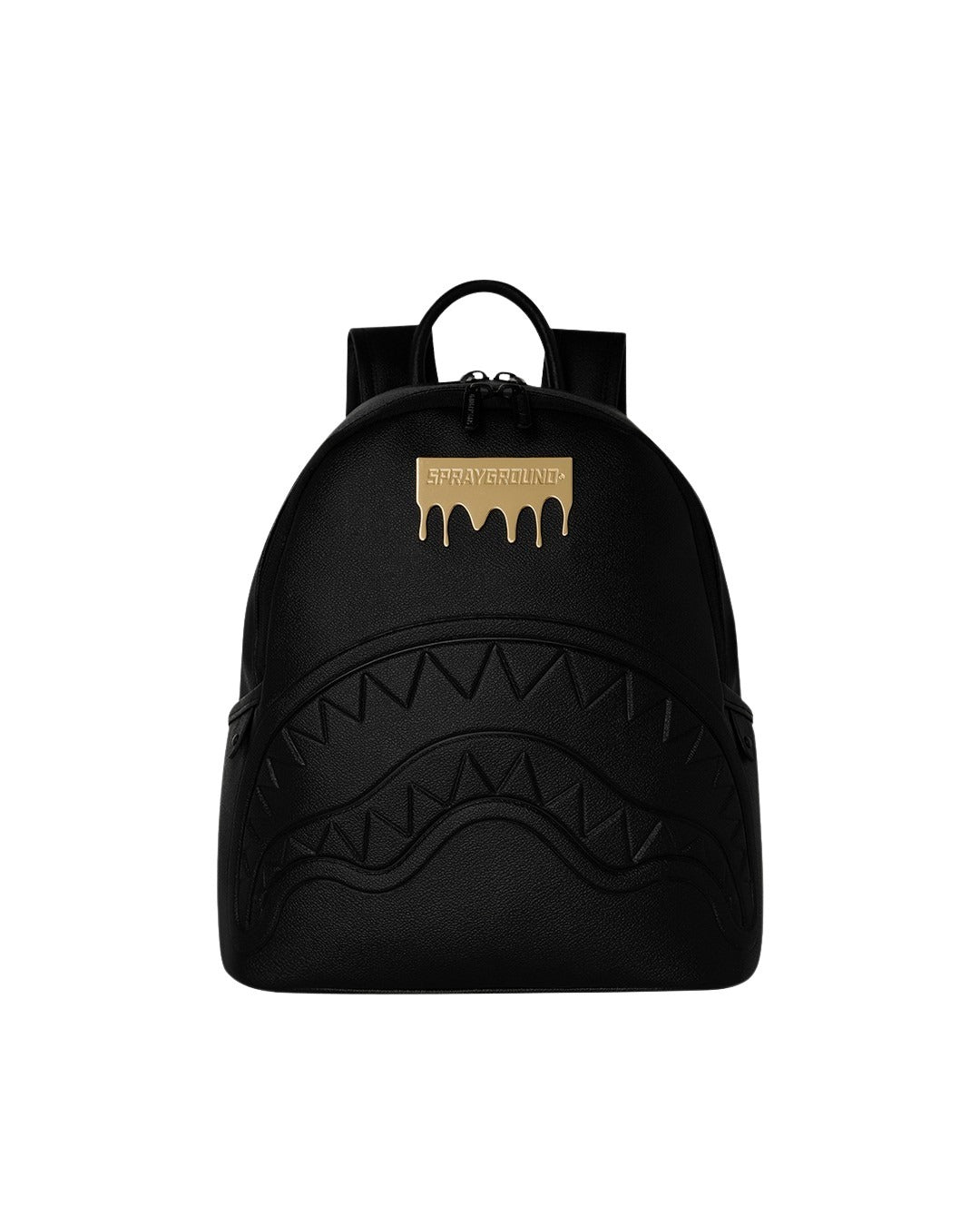 Gold Brick Luxe Savage Backpack Black Polyvinyl Chloride Bag