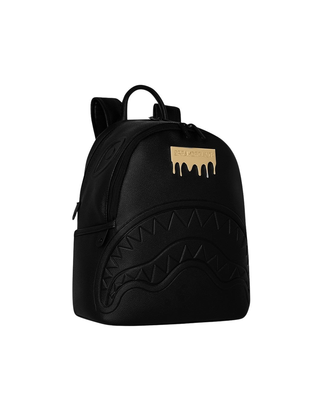 Gold Brick Luxe Savage Backpack Black Polyvinyl Chloride Bag
