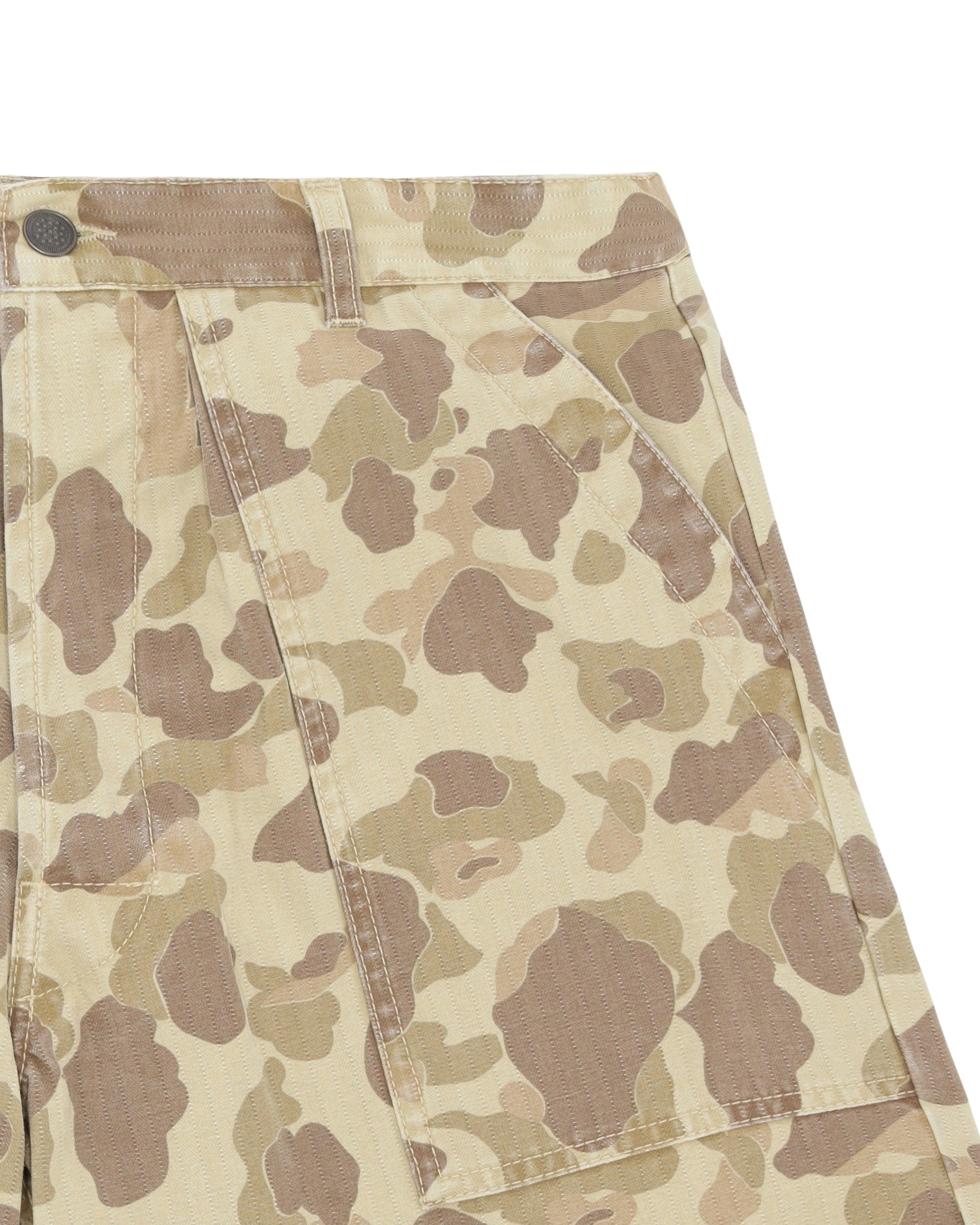 Camouflage Bermuda Shorts Green Pant