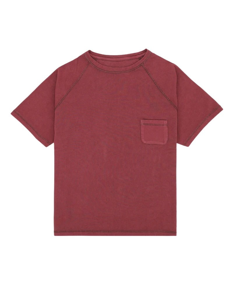 Raglan Jersey T-Shirt Red Tshirt