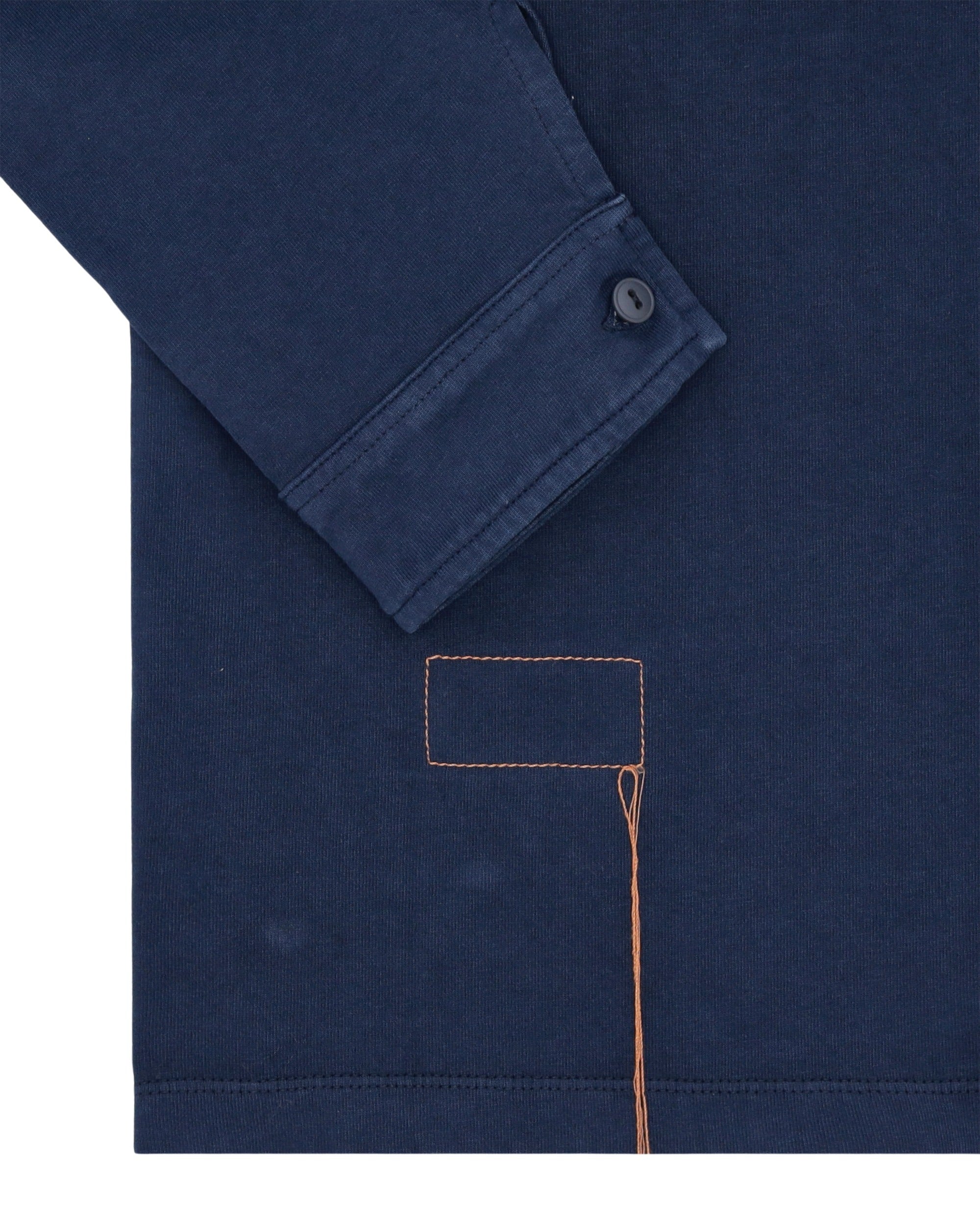 Long Sleeve Polo Blue