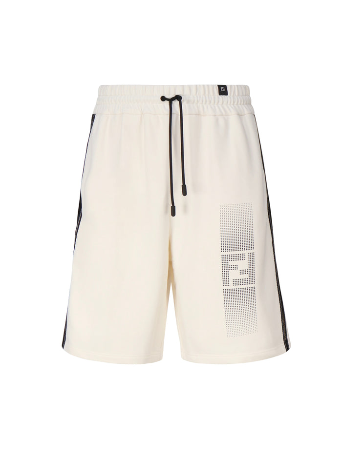 Fendi Shorts White Cotton Polyester