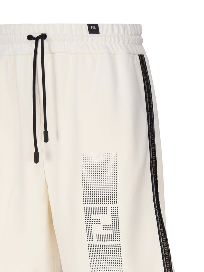 Fendi Shorts White Cotton Polyester