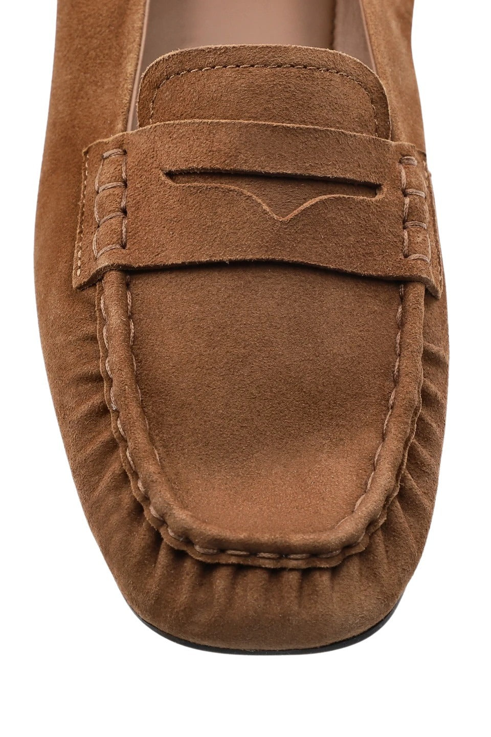 Woman Suede Loafer Brown | Calf