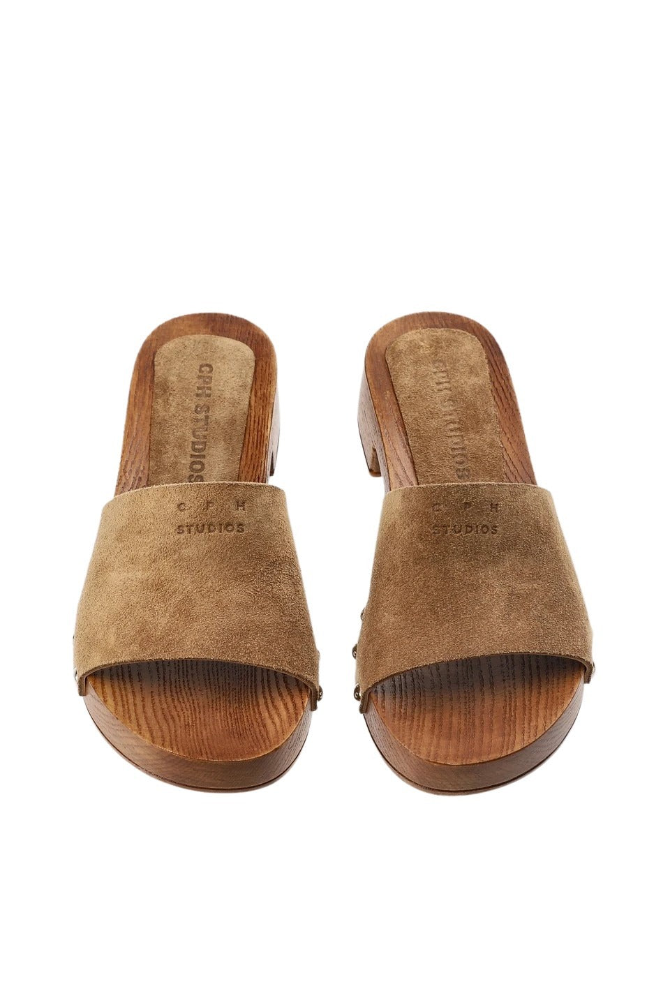 Woman Suede Clog Brown | Calf Shoe