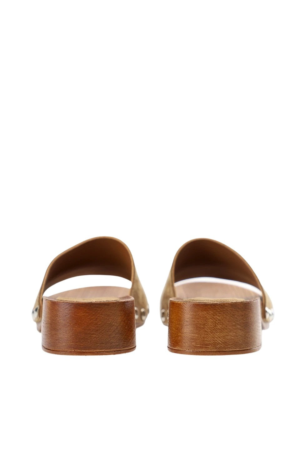Woman Suede Clog Brown | Calf Shoe