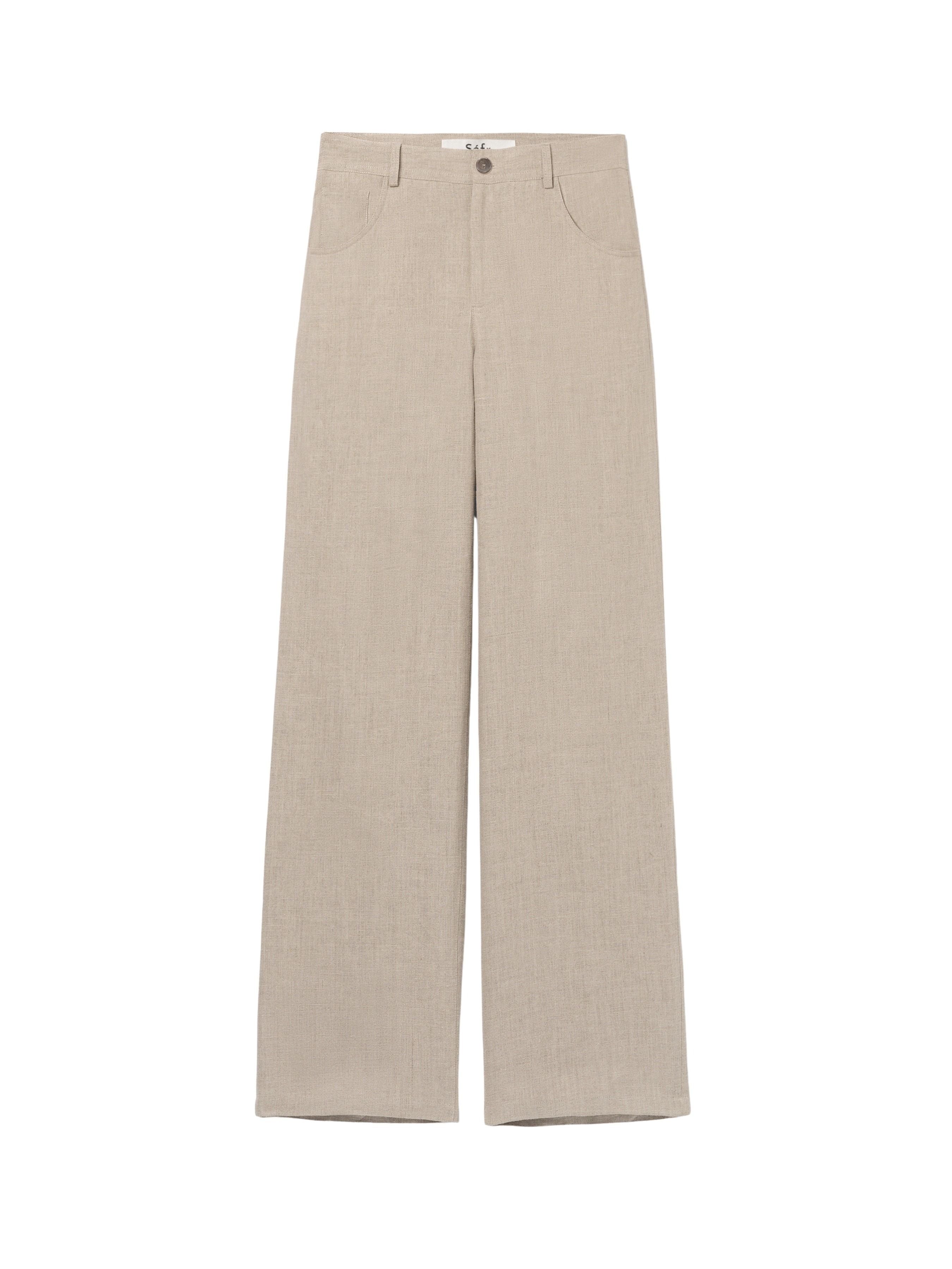 Arno Brown Linen Pant