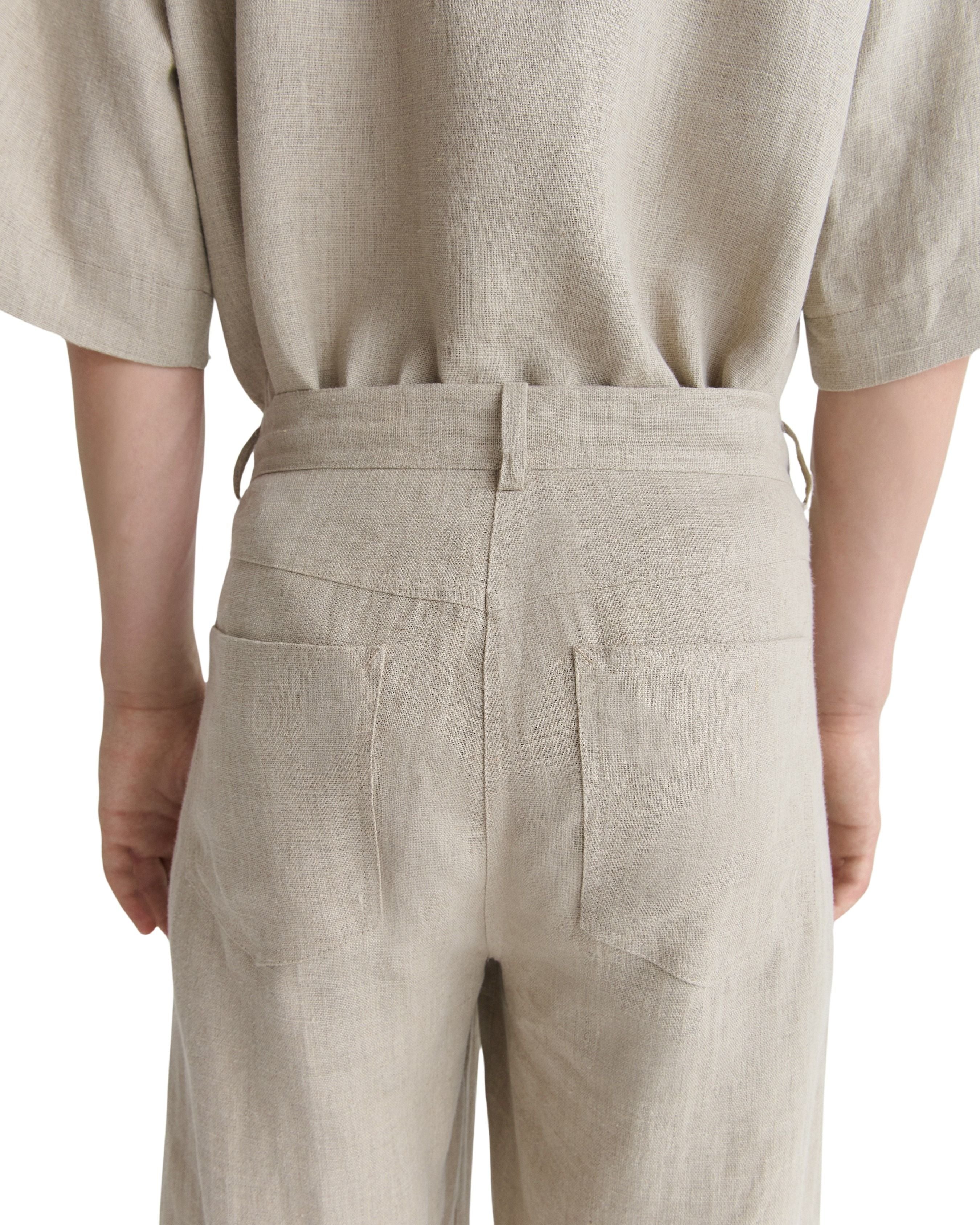 Arno Brown Linen Pant