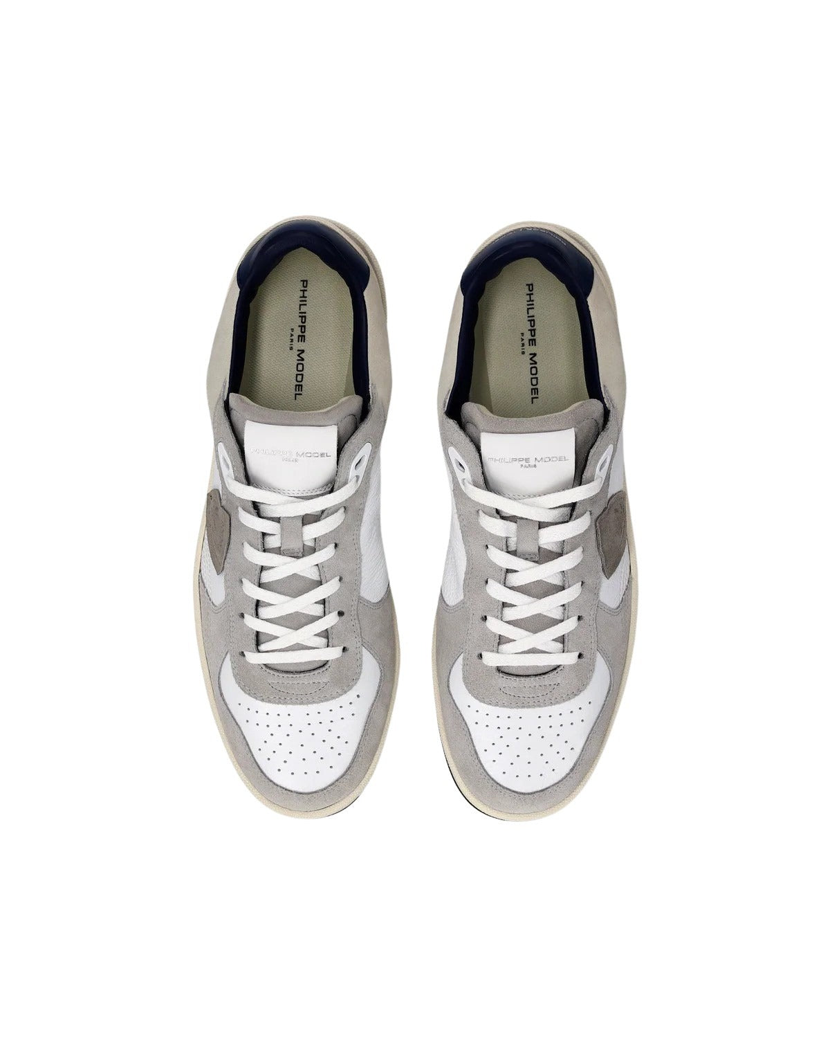 Pgal Low White Calf Leather Shoe